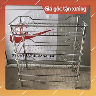 Trạn bát inox 3 tầng , ống đũa inox loại dày