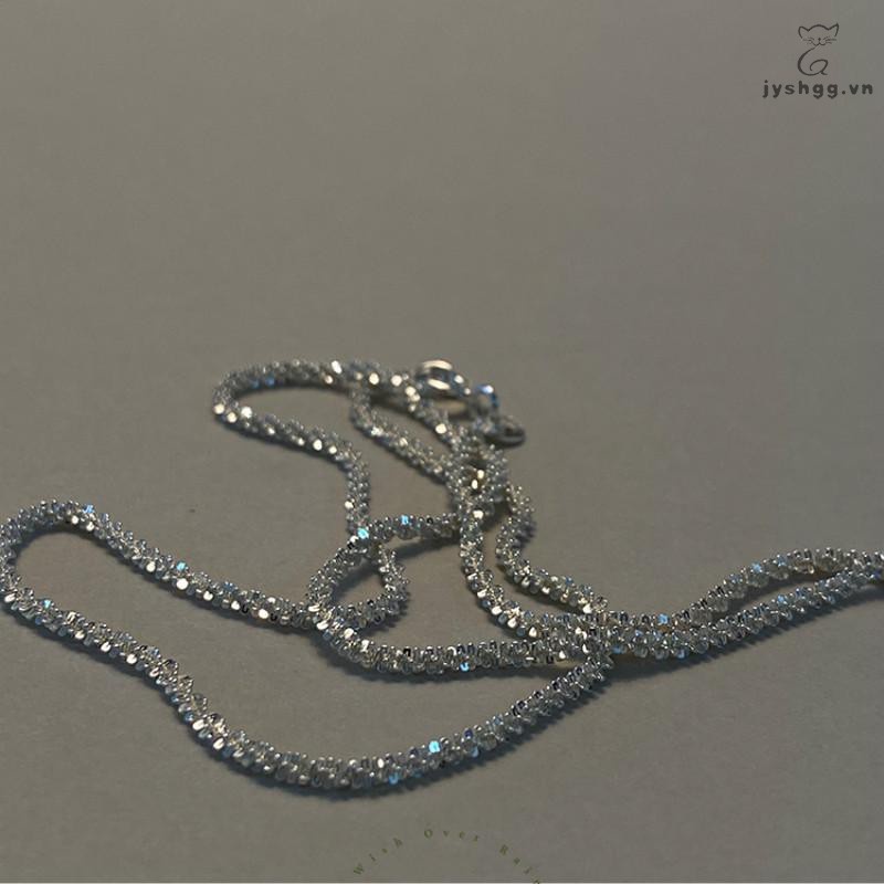 Dây chuyền choker hợp kim sáng bóng cổ điển đơn giản thời trang dành cho nam và nữ