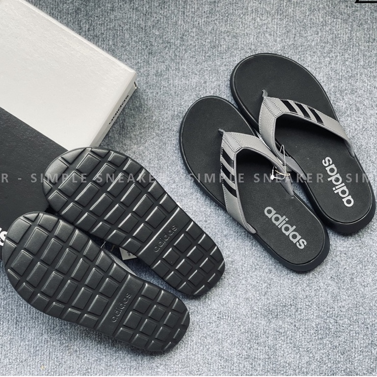 Dép Adidas Xỏ Ngón Chính Hãng 💙SIMPLE SNEAKER💙 Dép Kẹp Adidas Auth - Adidas Comfort Flip Flops Core Black EG2069