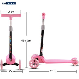 Xe trượt scooter 3 bánh có đèn