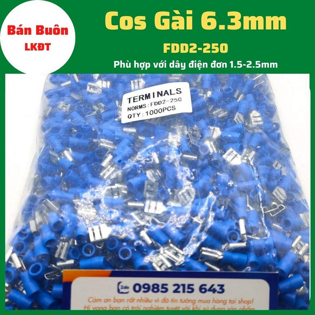 Cos gài. cos gài 6.3mm, đầu cos nối dây điện, đầu cos, FDD2-250