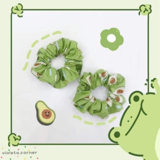 Cột tóc vải Scrunchies trái bơ ( 7 mẫu )