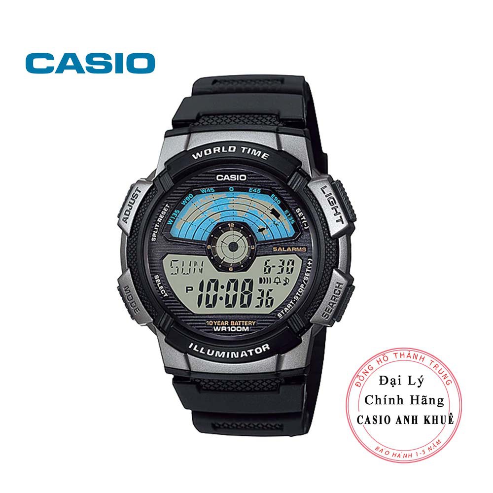 Đồng hồ nam điện tử Casio AE-1100W-1AVDF dây nhựa