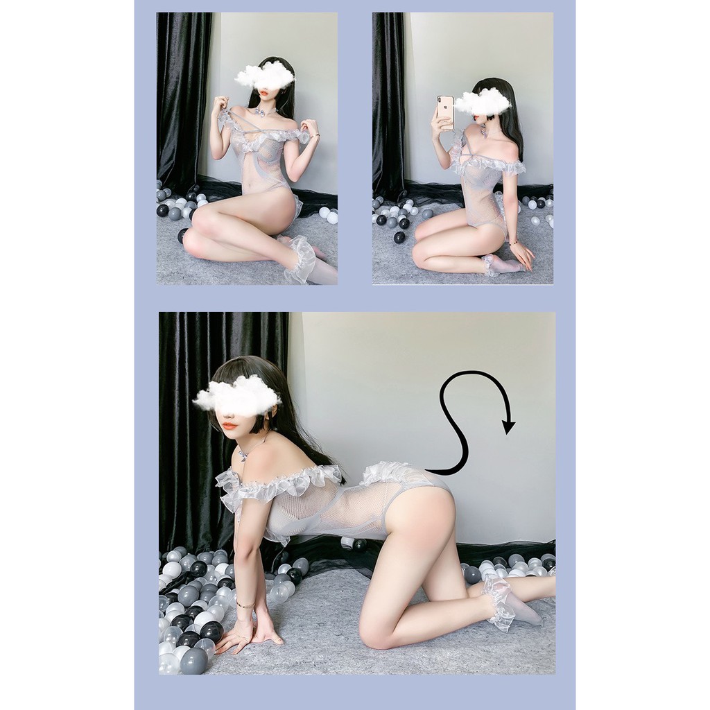 Q11.HCM [LL727] Bộ lưới toàn thân gợi cảm Cosplay sexy quyến rũ Cô chủ nhỏ | BigBuy360 - bigbuy360.vn