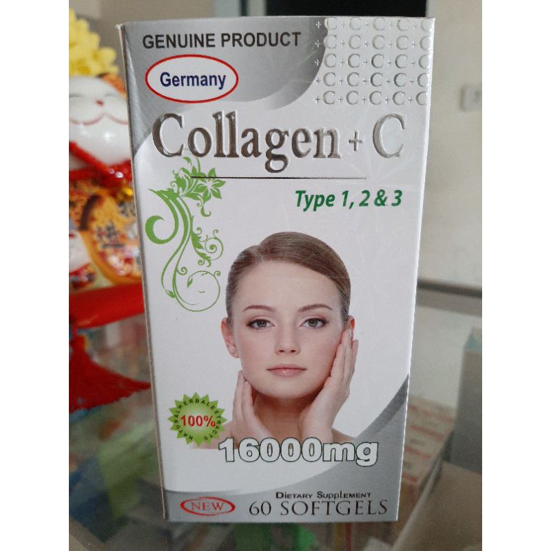 collagen c+ type 1,2&3 1600mg làm đẹp da ngăn ngừa lão hoá