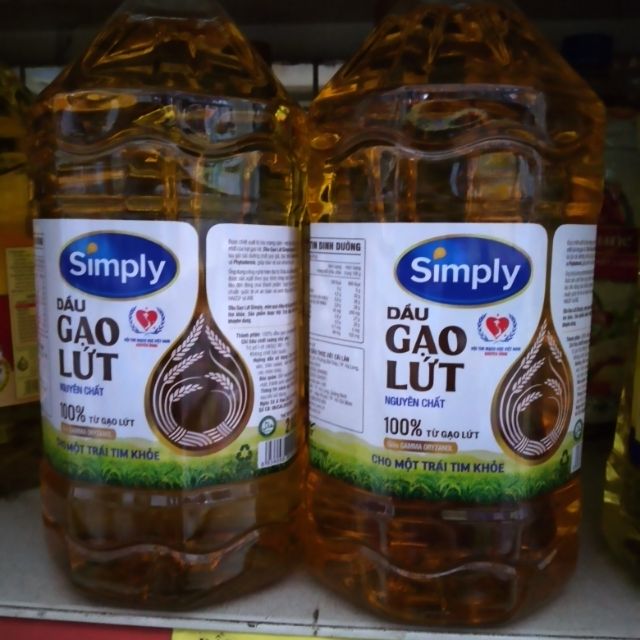 Dầu gạo lứt nguyên chất Simply  2lit