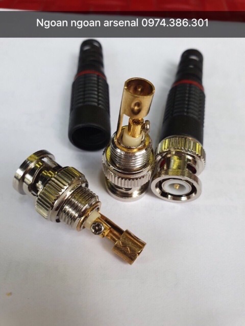 100 jack giắc Bnc camera lõi đồng mạ vàng chất lượng