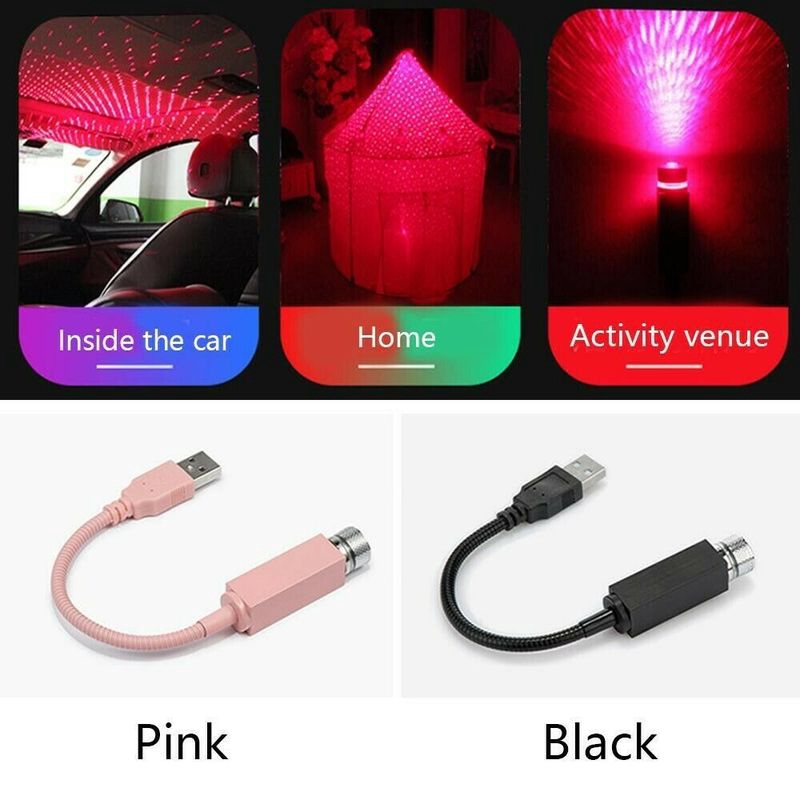Đèn trần xe hơi và nhà USB ánh sáng lãng mạn