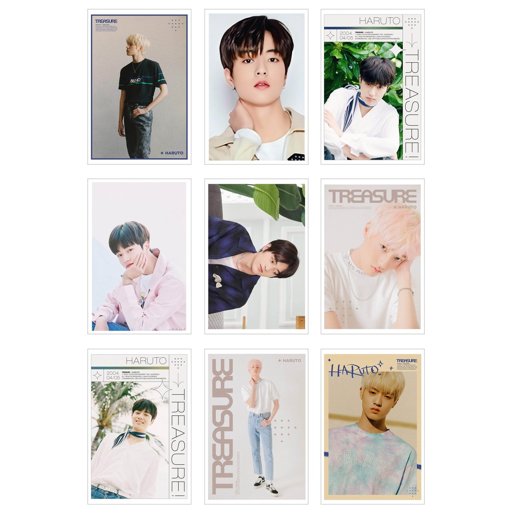 [Ép Lụa] Lomo Card Ảnh HARUTO - TREASURE 13 (54 ảnh)