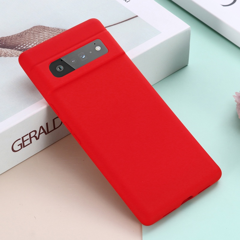 Ốp Điện Thoại Silicon Gel Mềm Phối Lớp Lót Vi Sợi Dành Cho Google Pixel 6 Pro / 6