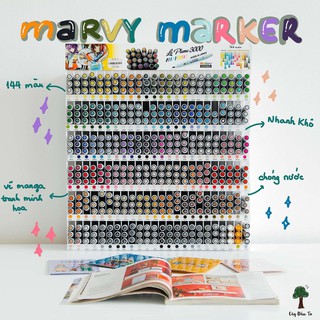 Bút Lông Đầu Cọ Marvy Marker 3000 (P + R)