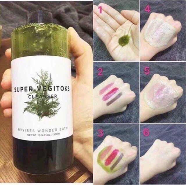 Sữa rửa rau củ mặt thải độc Super Vegitoks Cleanser 3 in 1