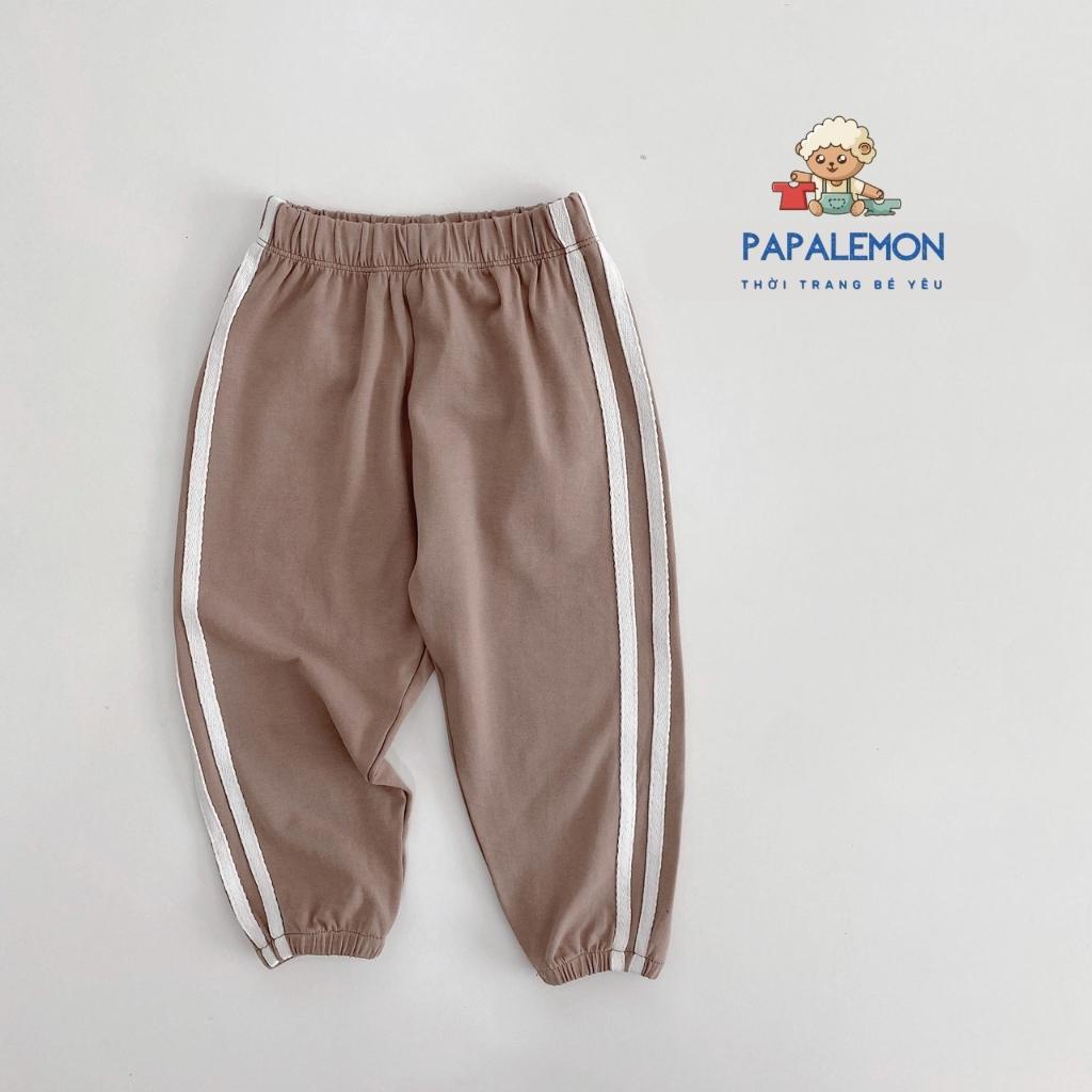 Quần dài thu đông cho bé Q004, quần dài bé trai, bé gái với chất liệu cotton 4 chiều co giãn, thoáng mát, PAPALEMON