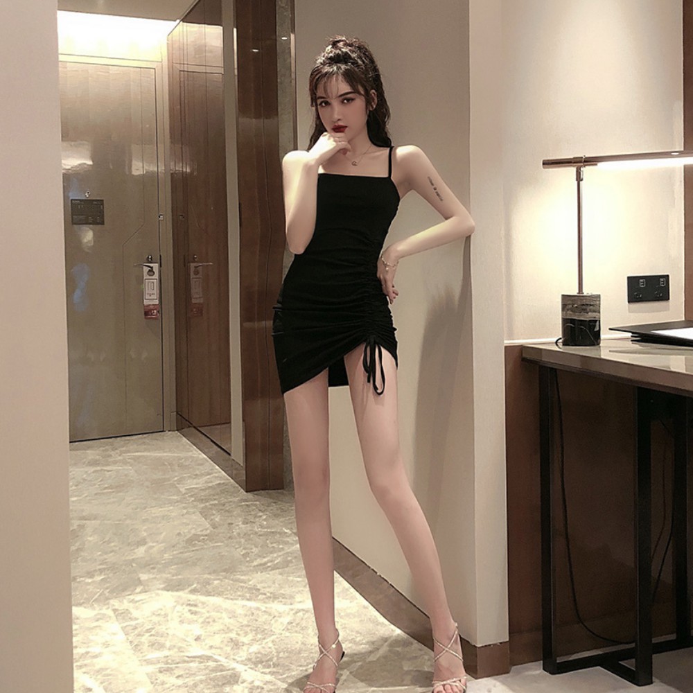 Váy nữ hai dây rút eo , đầm nữ ôm body  phong cách thiết kế hiện đại cho nữ ATILA SHOP | BigBuy360 - bigbuy360.vn