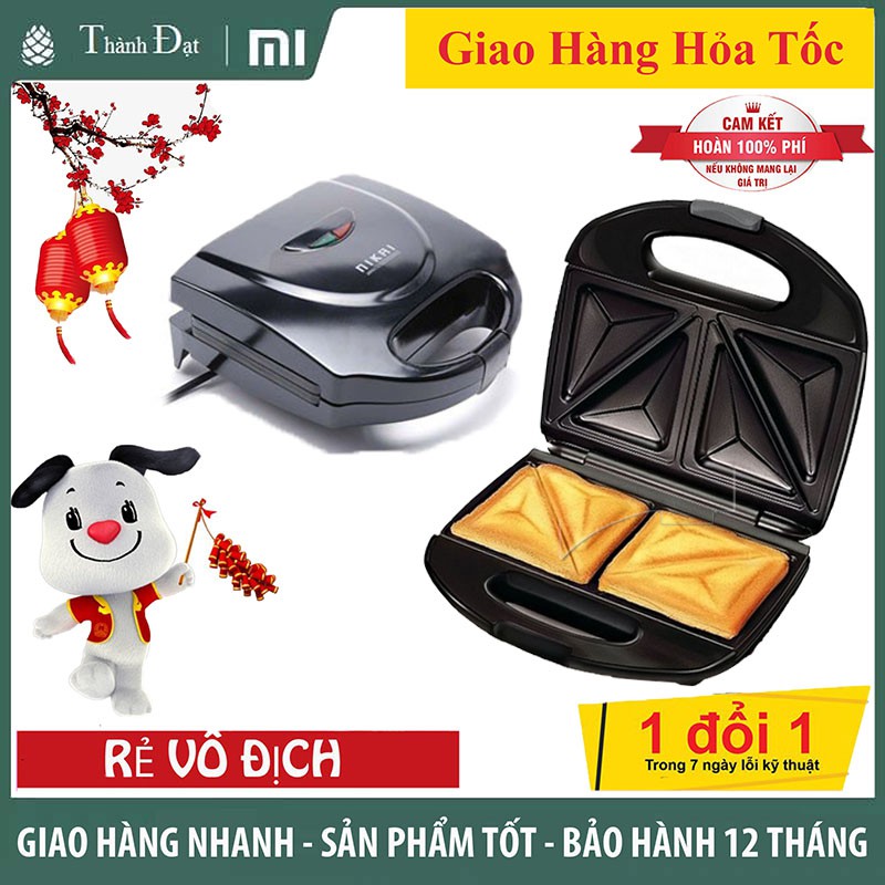 Máy nướng bánh sandwich Nikai Nhật mới Nướng Bánh Siêu Tốc BẢO HÀNH 12 THÁNG