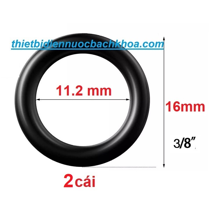 Set 2 cái ron, Gioăng cao su - O ring đường kính trong 9,2 ly - ngoài 14 ly đến đường  kính trong 23 ly - ngoài 27 ly