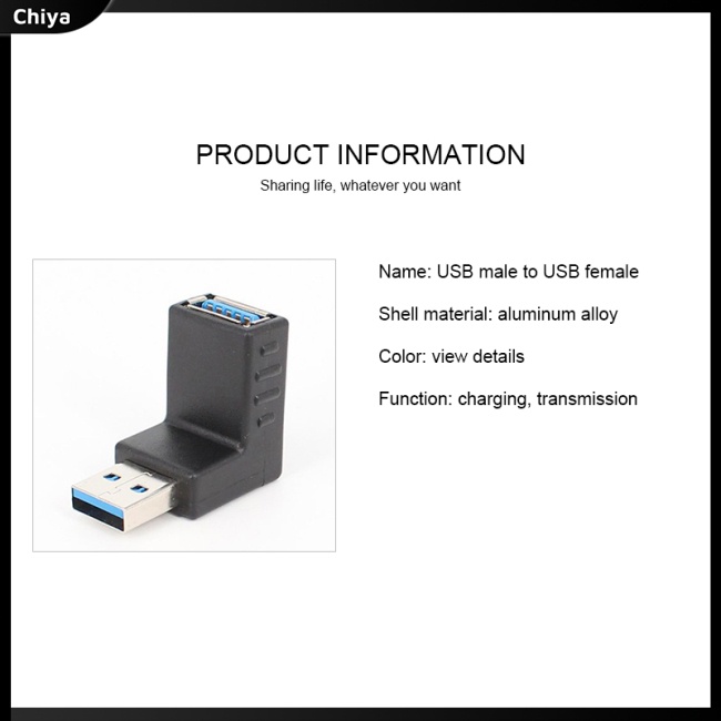 Đầu Chuyển Đổi Usb 3.0 Sang Usb 3.0 Chữ L Tiện Dụng