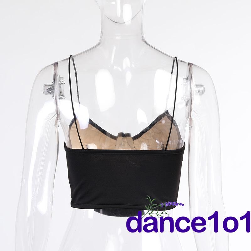 Áo hai dây cổ chữ V màu sắc nhã nhặn quyến rũ cho nữ