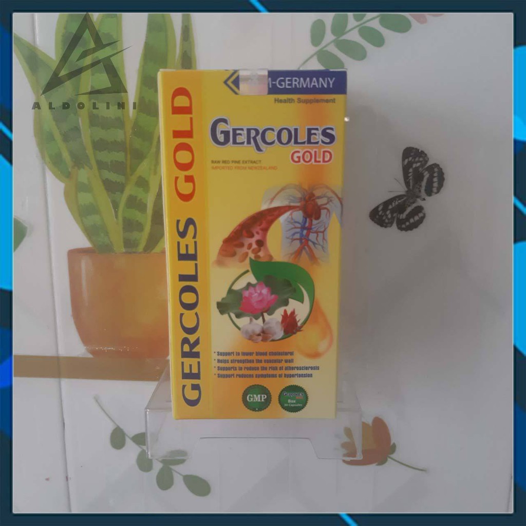 VIÊN UỐNG GERCOLES GOLD - Hỗ Trợ Hạ Mỡ Máu Giảm Nguy Cơ Xơ Vữa Ổn Định Huyết Áp- CHÍNH HÃNG HỘP 30 VIÊN