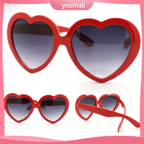Kính Mát Gọng Hình Trái Tim Vui Nhộn Thời Trang Mùa Hè Cho Nam Và Nữ