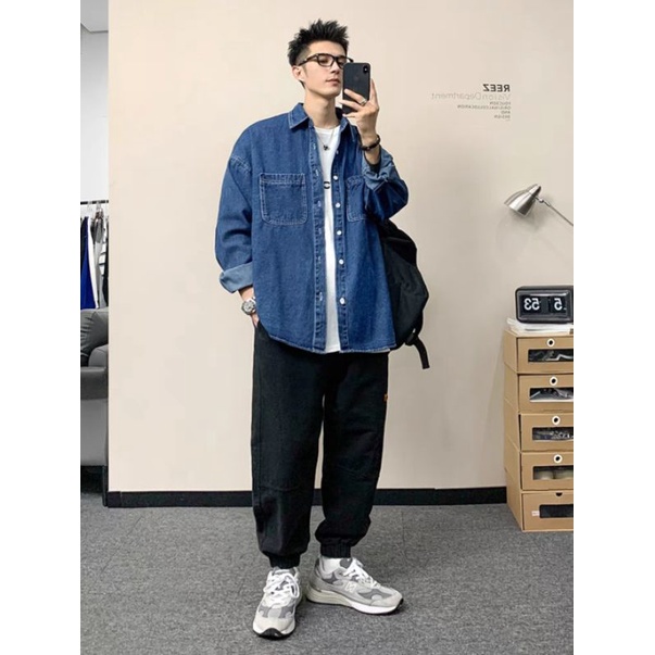Quần baggy jean bigsize unisex nam nữ 40kg - 100kg