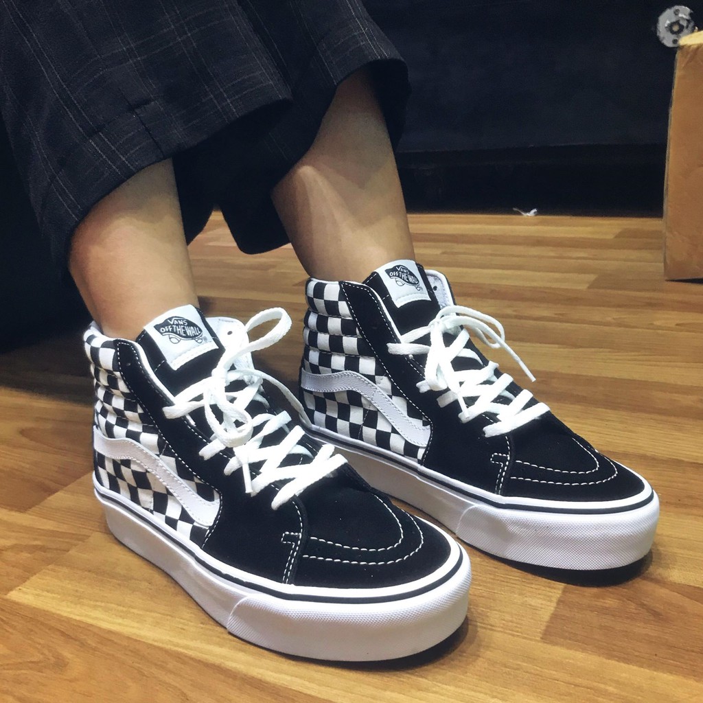 [REAL] Giày vans nữ cao cổ SK8 chính hãng - Chicago Bulls Shop