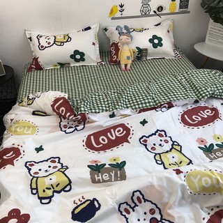 Set 5 món chăn ga cotton poly