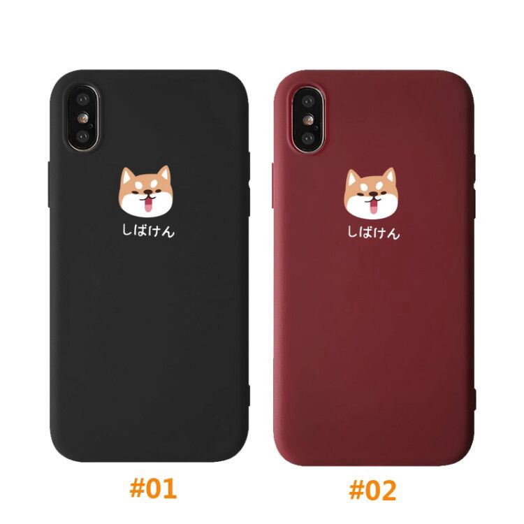 Ốp lưng silicon hình cún cho iPhone XR X XS Max 6 6s 7 8 6plus 8plus 11 11Pro 11ProMax | BigBuy360 - bigbuy360.vn