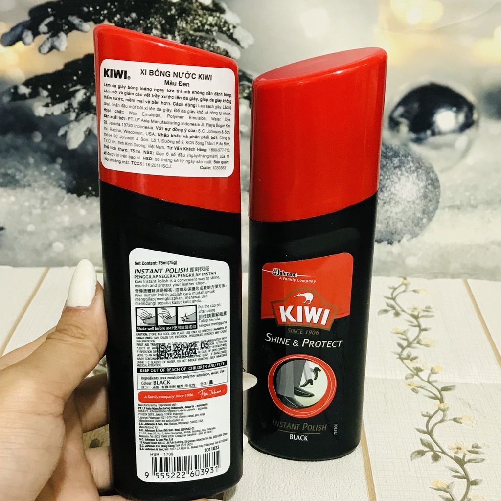 Xi nước đánh giầy KIWI màu đen 75ml