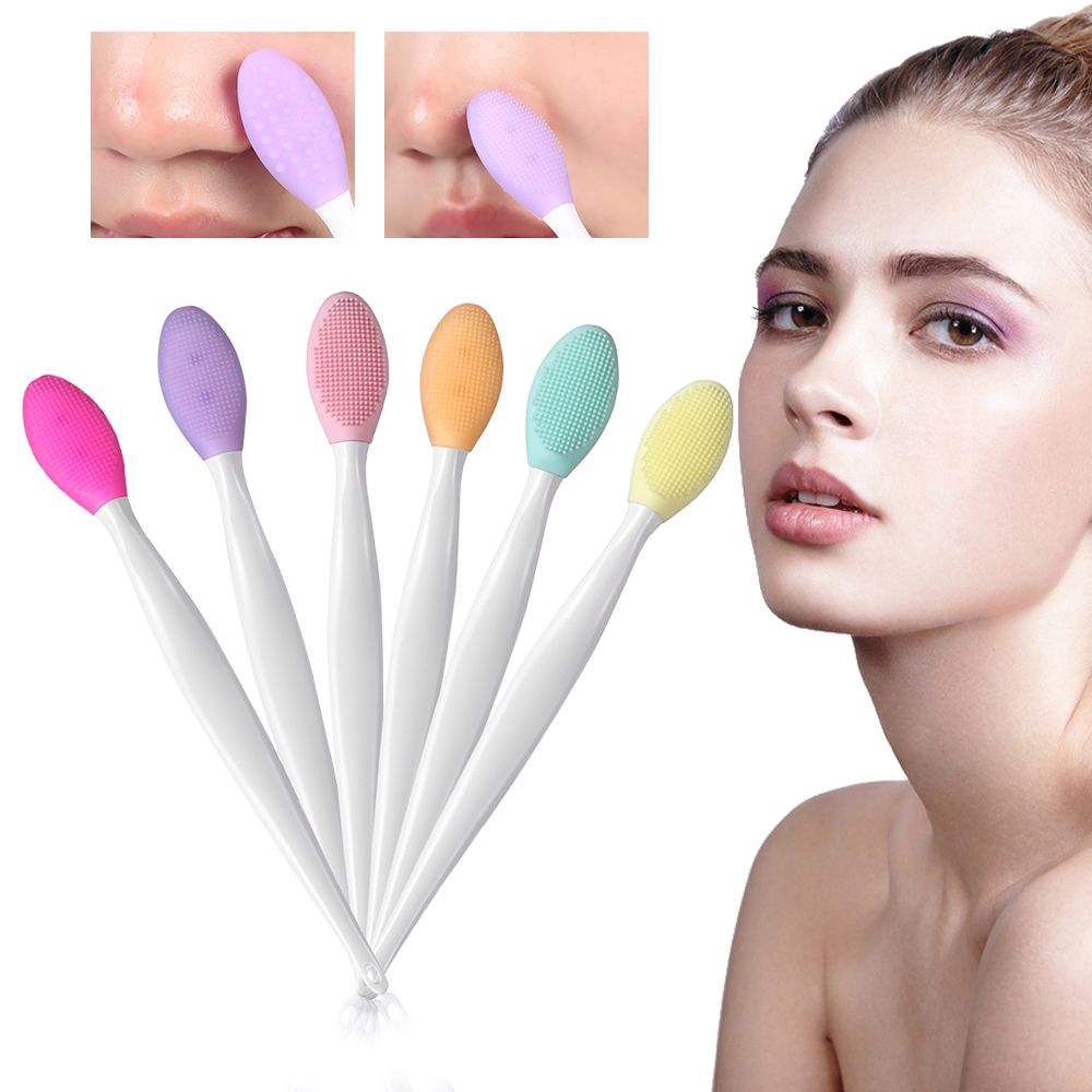 Cọ Rửa Mặt Silicon Mềm Giúp Loại Bỏ Mụn Đầu Đen Và Làm Sạch Lỗ Chân Lông Hiệu Quả Cao