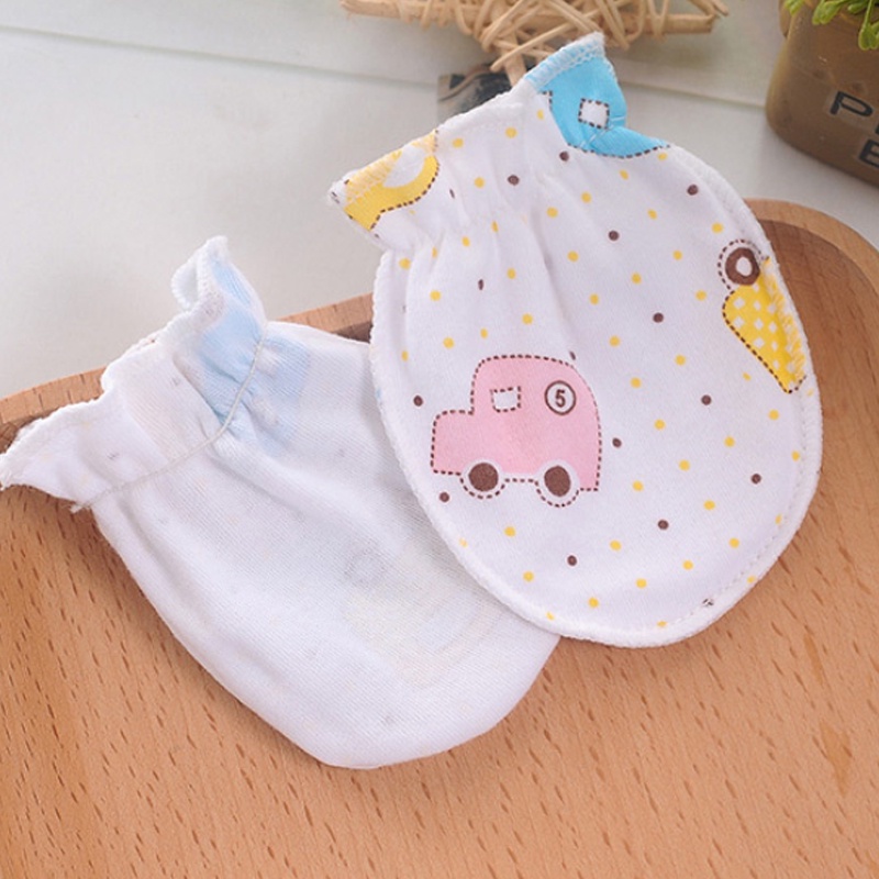 Găng tay cotton chống cào và trầy xước cho em bé sơ sinh