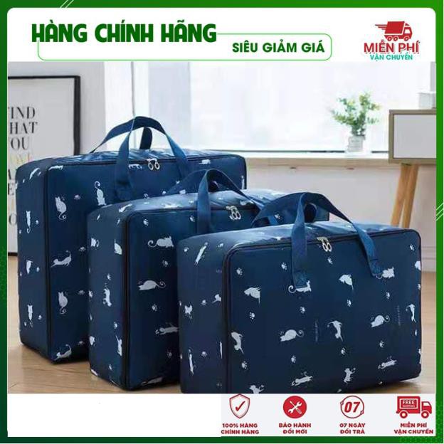 Sét 3 Túi Đựng Chăn Màn Quần Áo, Túi Đựng Chăn Màn Quần Áo Bằng Vải Oxford Siêu Bền