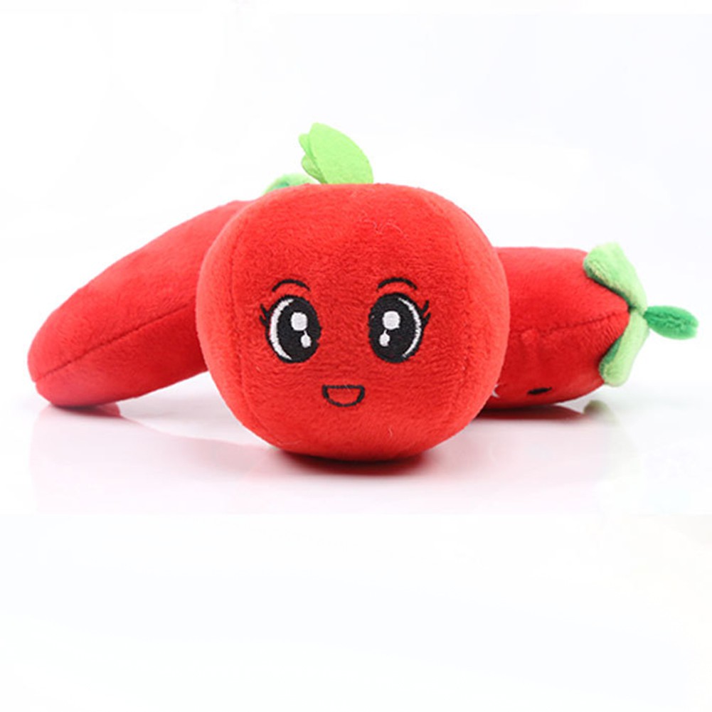 Đồ chơi nhồi bông hình rau củ quả đáng yêu dành cho thú cưng