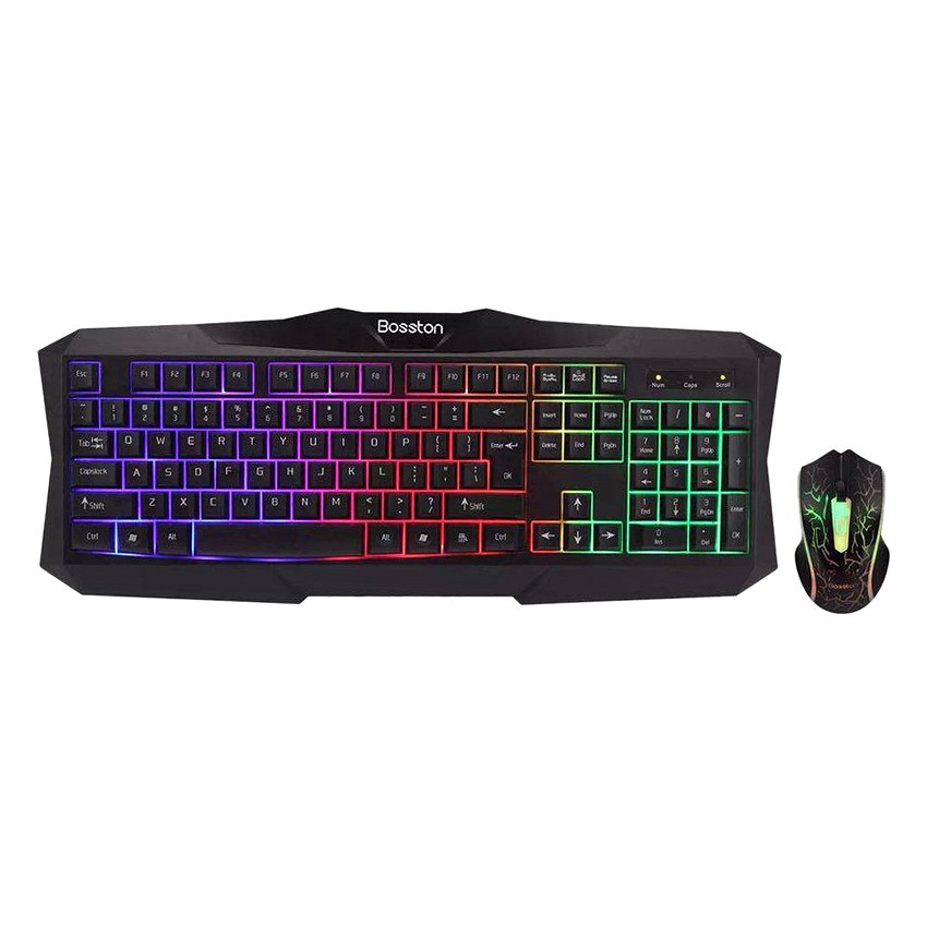 Combo Phím Chuột chuyên game Bosston G837 Led 7 Màu | WebRaoVat - webraovat.net.vn