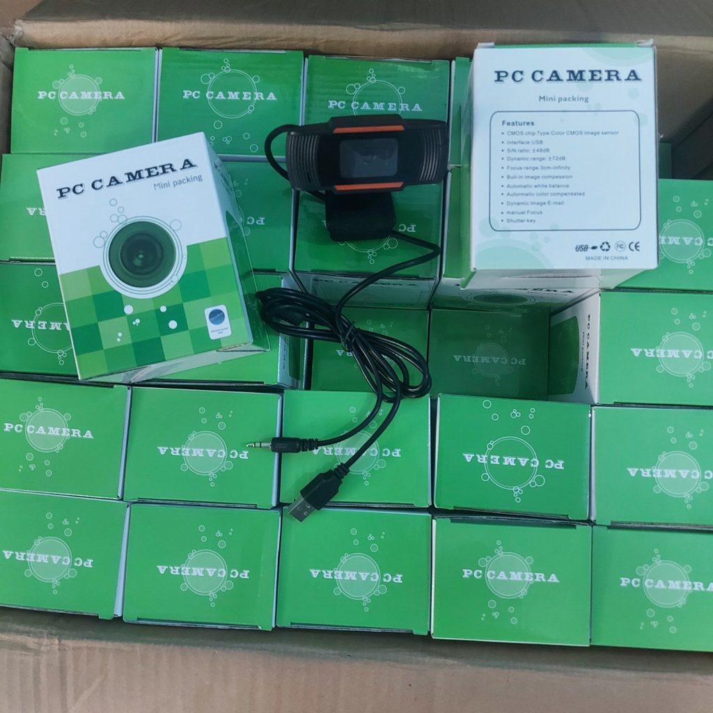 Webcam kẹp HD 480P siêu nét – Có mic và đèn led hỗ trợ học trực tuyến – Đế kẹp màn hình cố định tiện lợi – Bảo hành 12t