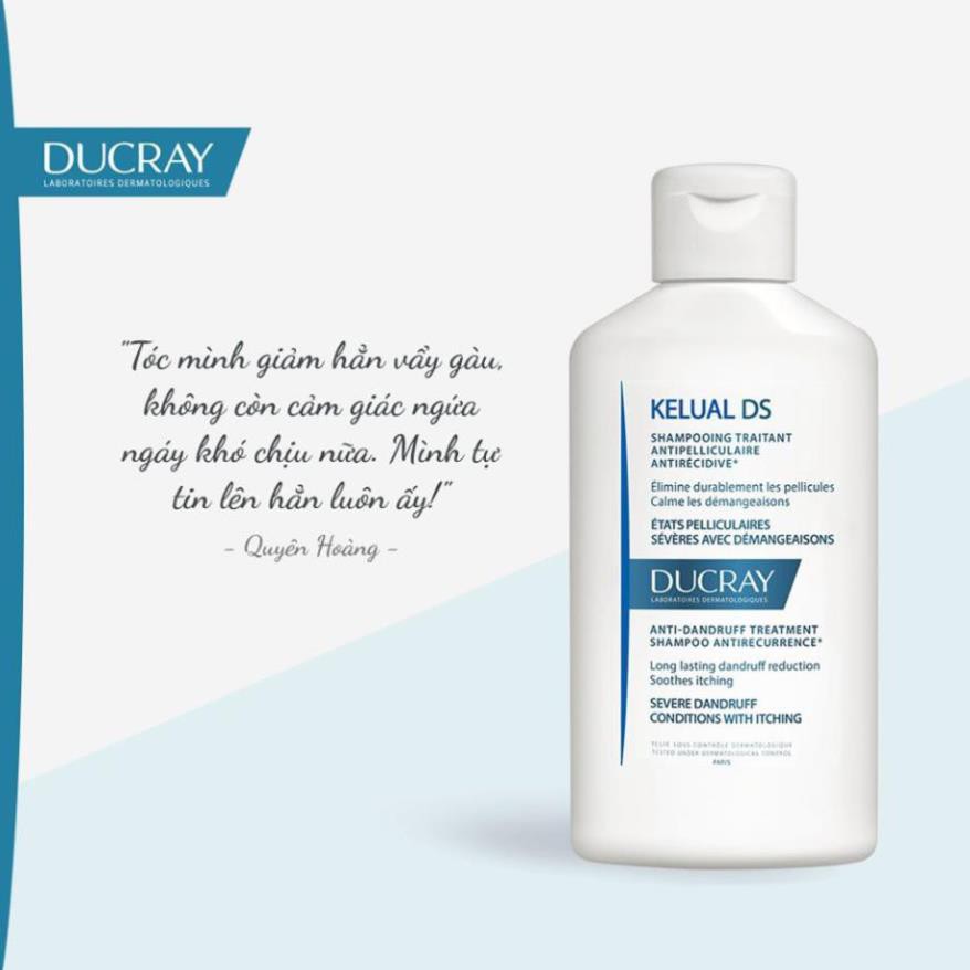 ✅[Chính Hãng] DUCRAY KELUAL DS 100ml Dầu Gội Trị Gàu