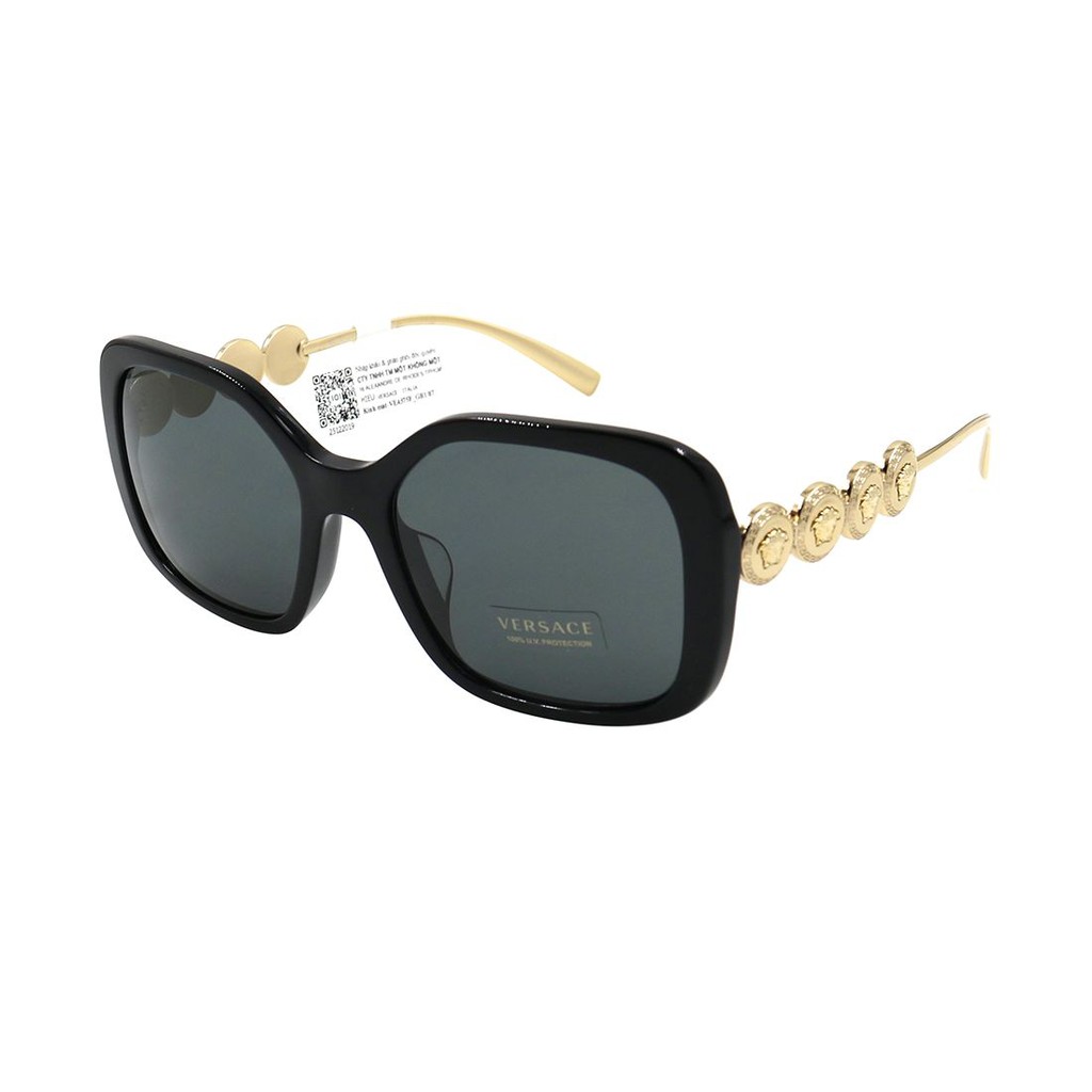Kính mát nam nữ thời trang Versace VE4375F chính hãng, thiết kế dễ đeo bảo vệ mắt