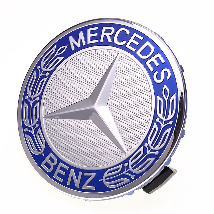 Set 4 Nắp Đậy Trục Bánh Xe 75MM In Logo Trang Trí Cho Mercedes benz