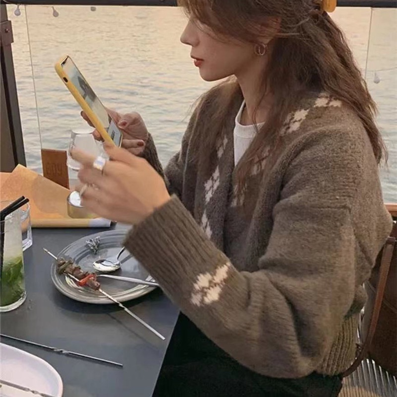 Áo khoác cardigan dệt kim dáng ngắn thời trang cá tính cho nữ  | BigBuy360 - bigbuy360.vn