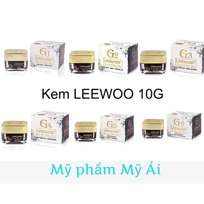 Kem dưỡng da LEEWOO 10g G1 G2 G3 G4 G5 G6 Mỹ phẩm Titione