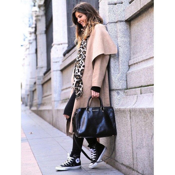 Giày Alstar Classic Màu Đen Cổ Cao Nam