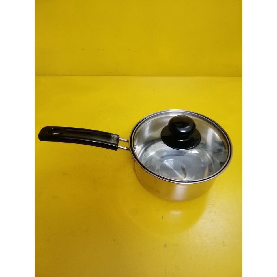 Quánh inox nội địa Nhật, size 15cm, cao 7cm (mã 906), Dùng được bếp từ