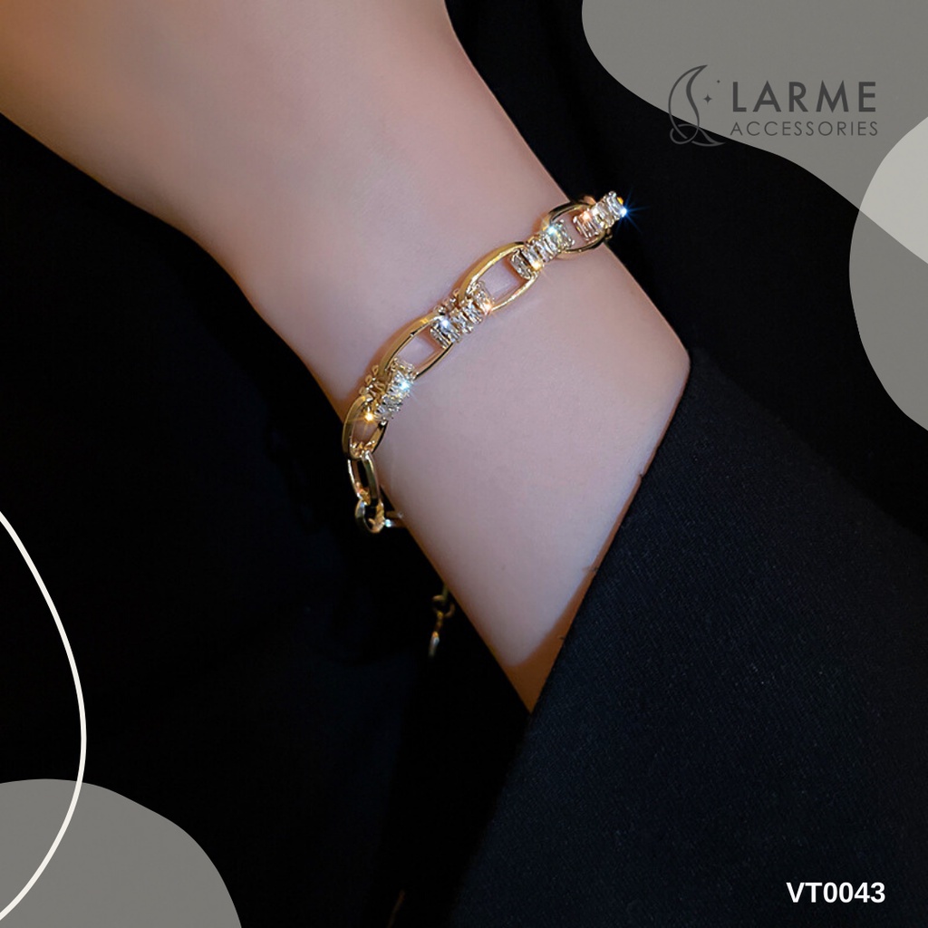 Lắc tay, vòng tay dây xích nữ phong cách hàn xẻng - VT0045