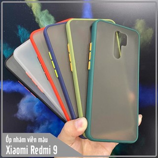 Ốp lưng Xiaomi Redmi 9 trong nhám viền màu