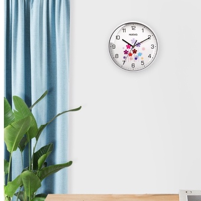 Đồng hồ treo tường kim trôi mặt kính phong cách hiện đại trang trí có kèm pin móc treo kích thước 30 cm- quà tặng