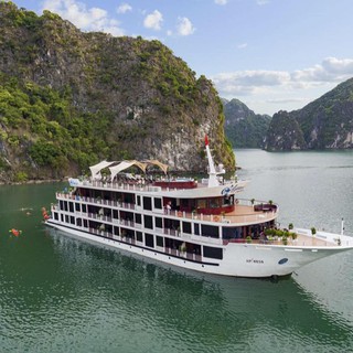 Hà Nội [E-Voucher] Du thuyền 5* Aspira Cruises (Miễn Phí Chèo Thuyền Kayak, Áp dụng đến hết 31/12/2023)