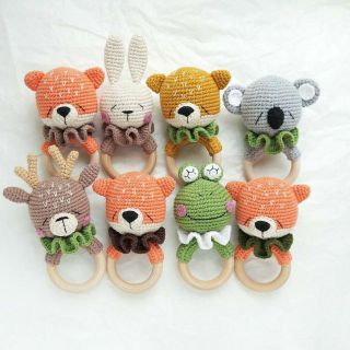 Lục lạc đồ chơi cho bé - lục lạc gấu - thỏ - tuần lộc -