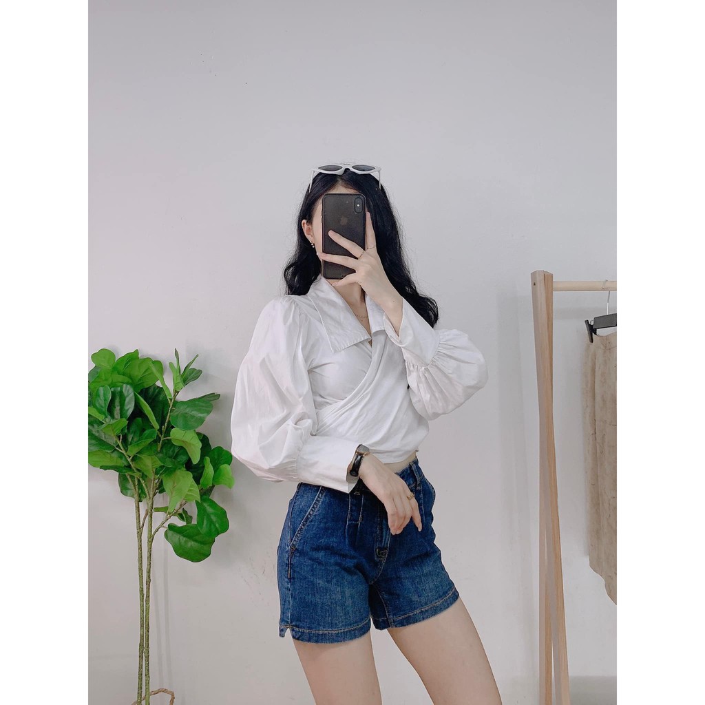 Quần short jeans kiểu xếp ly - sẵn 03 màu cho mùa hè năng động