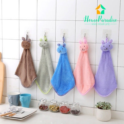 Khăn Lông Cừu San Hô Dày Dặn Thấm Hút Tốt Lau Chùi Nhà Bếp Cho Bé