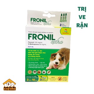 Thuốc trị ve, rận cho chó Fronil Extra